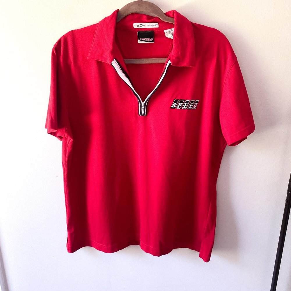 Vintage Speed TV/Channel Racing Quarter Zip Moisture Wicked Top